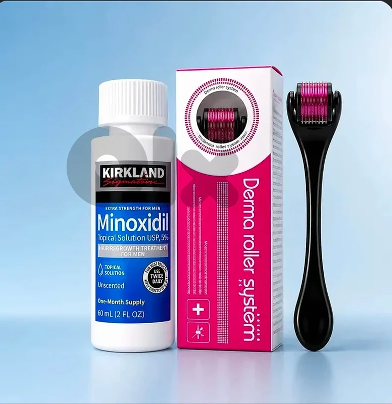 derma roller with minoxidil
