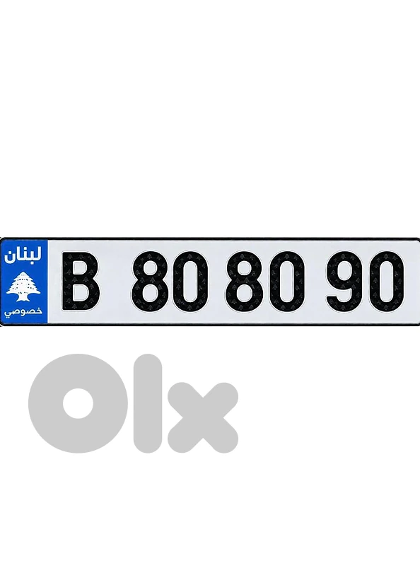 Special Car Plate Number 80 80 90 code "B" sak jehez