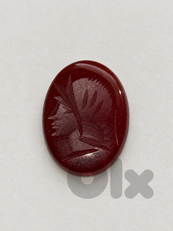 antique vintage carnelian intaglio gemstone