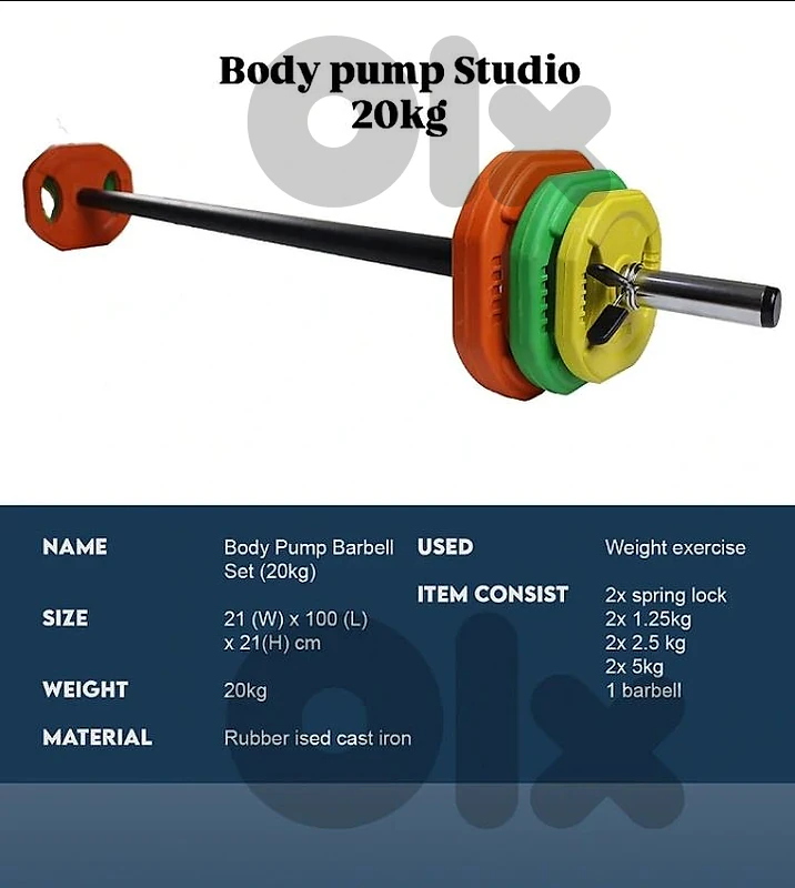 Dumbbells Body Pump 20kg