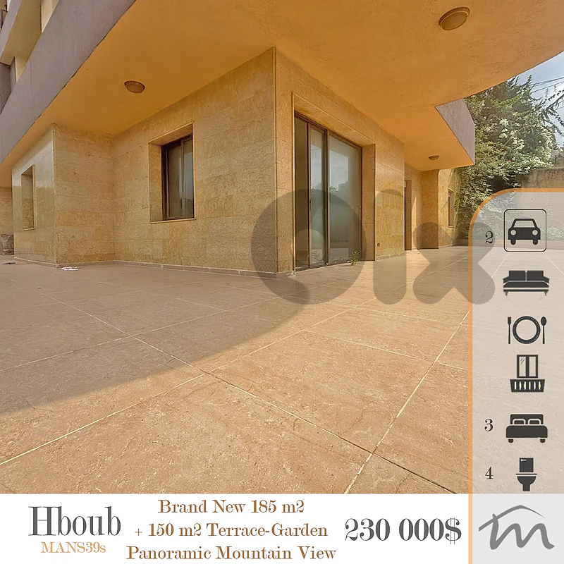 Hboub | Brand New 155m² + 120m² Garden-Terrace | Panoramic View