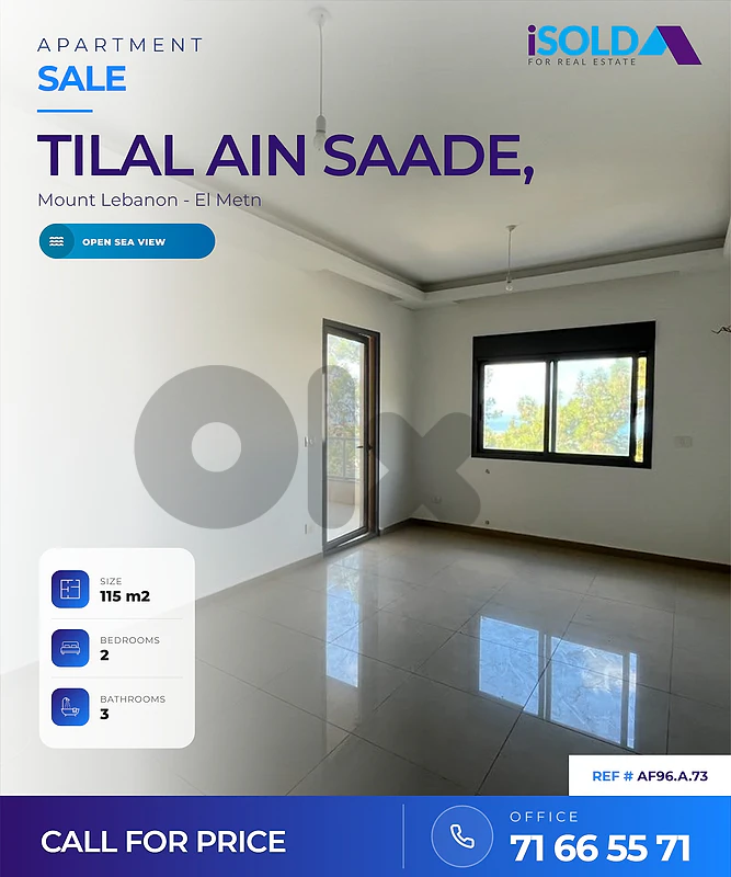 Apartment+Seaview 4Sale in Tilal AinSaade-شقة للبيع في تلال عين سعاده Apartment+Seaview 4Sale in Tilal AinSaade-شقة للبيع في تلال عين سعاده