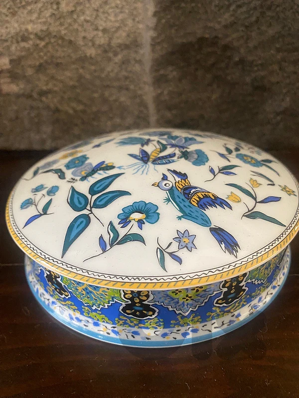 Antique mid century french candy bowl