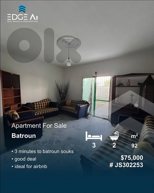 Apartment For Sale | Batroun

Ref: #JS302253