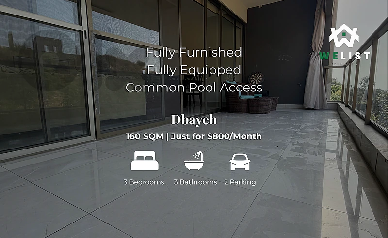 Apartment for rent in Dbayeh شقة للايجار في منطقة ضبية