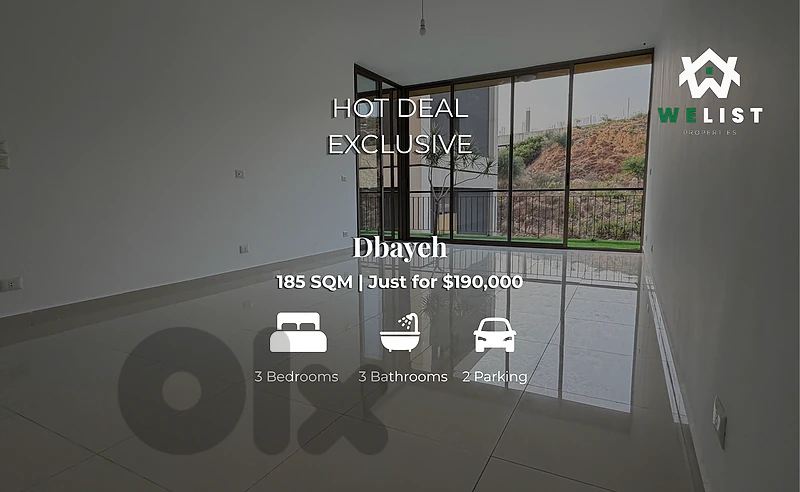 Apartment for sale in Dbayeh شقة للبيع في منطقة ضبية