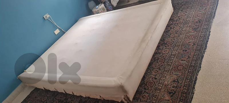 bed with mattress