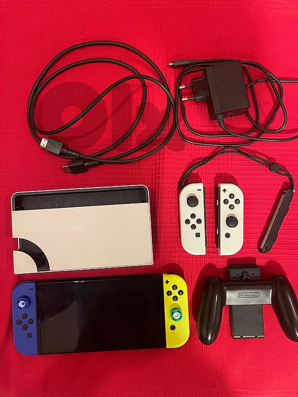 Nintendo Switch OLED(Dock, and All Cables included) + accesories