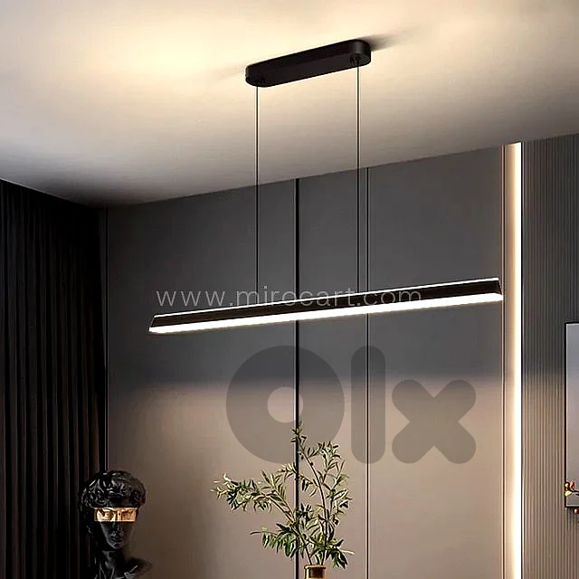 120cm Linear LED Pendant Light — Matte Finish