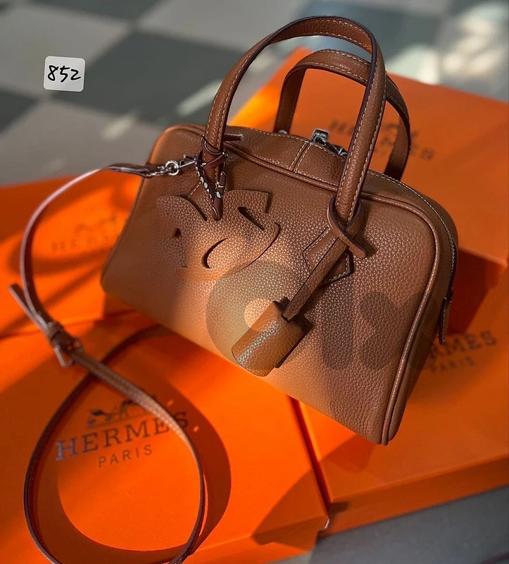 Hermès Mini Brown Handbag – Crossbody & Handheld