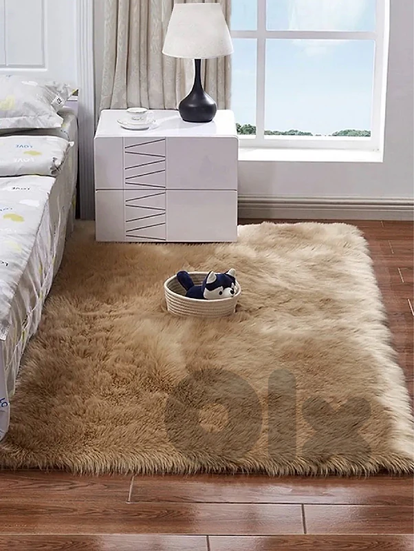 120x180cm Anti-Slip Modern Shaggy Mat With Long Hair