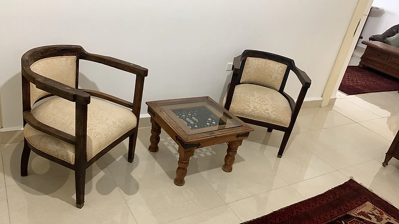 2  antiques chairs and a  Petra’s masterpiece