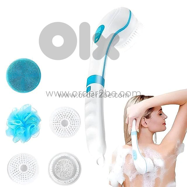 Rechargeable Exfoliating Shower Brush – Long Handle, 2 Speeds Rechargeable Exfoliating Shower Brush – Long Handle, 2 Speeds