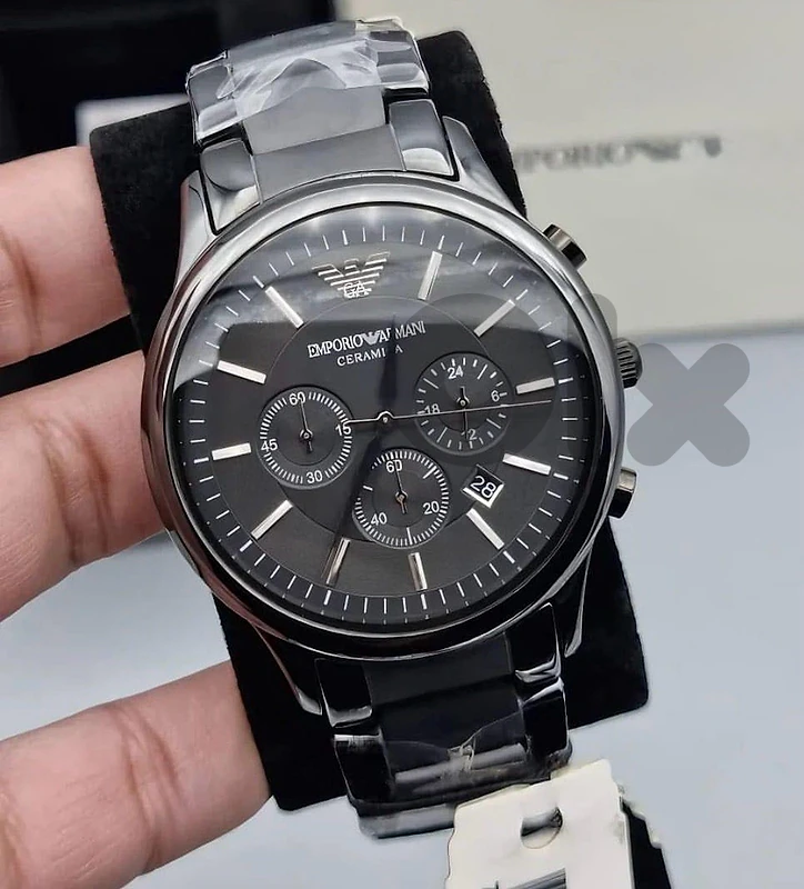 Full Black Brand New Emporio Armani watch