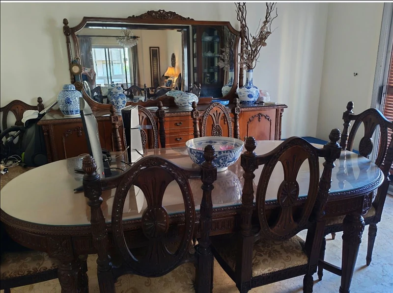 Classic Wooden Dining Room Set for Sale