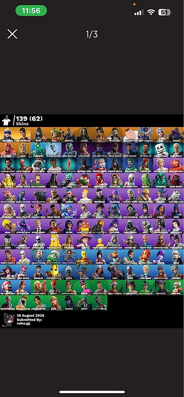 fortnite acc full access for sale 62 sweaty skins and co.