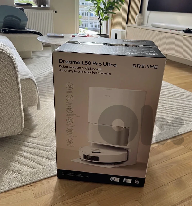 Dreame L50 Ultra Robot Vacuum Cleaner With Mop Black 1200$ New