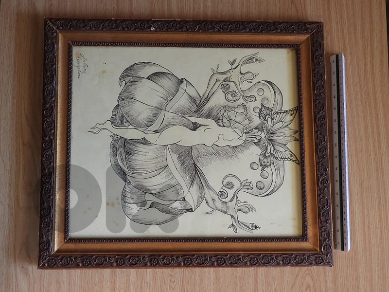 juliana seraphim original 4 paintings,in excellent condition