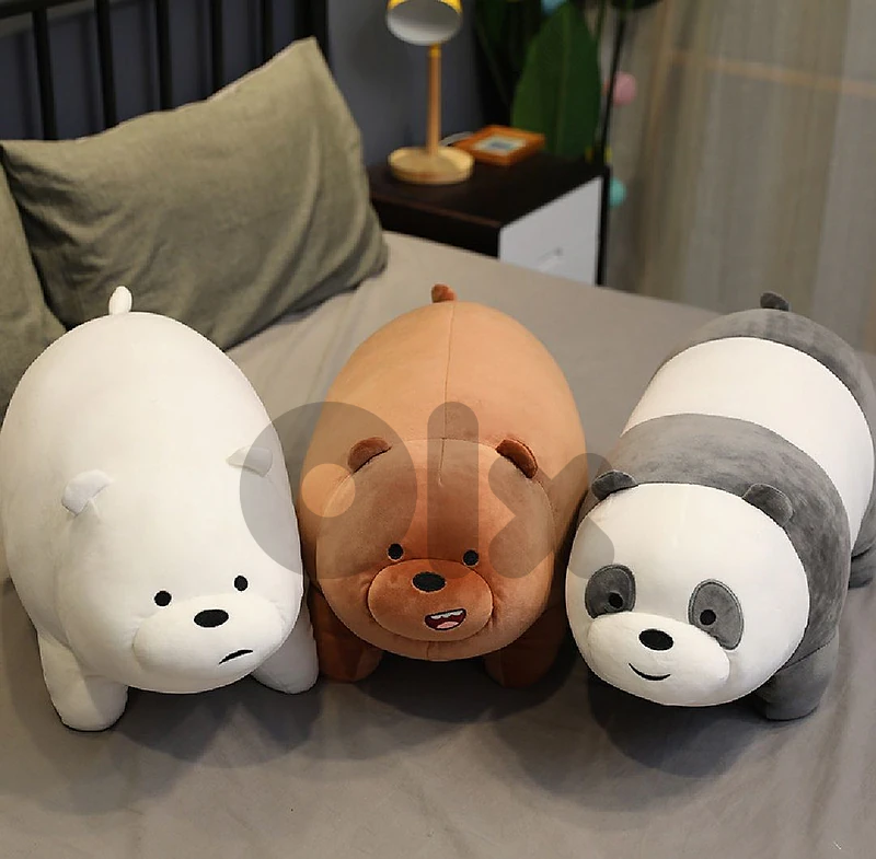 We Bare Bears Plush Toys مجموعة الدببة الثلاثة
