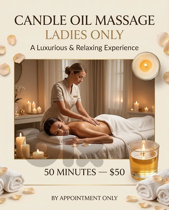 CANDLE OIL MASSAGE – LADIES ONLY