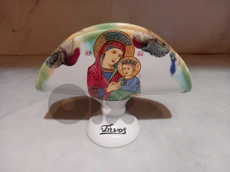 Ceramic Napkin holder made in greece 13x 9cm