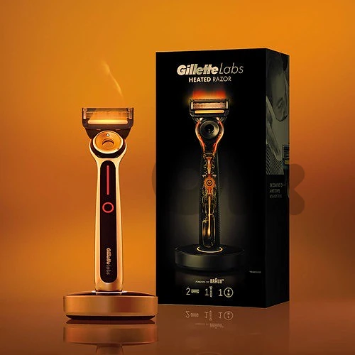 gillete labs heated razor powerd by braun