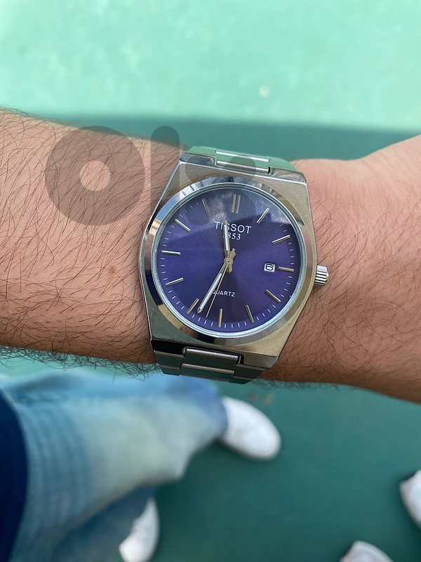 tissot prx quartz navy blue dial