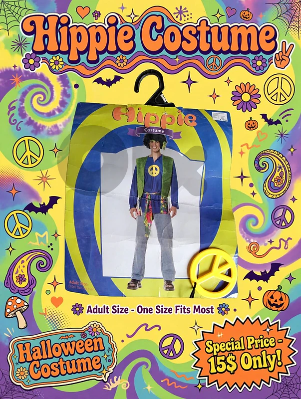 Halloween costume Hippie