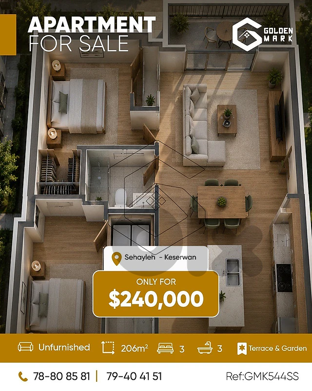 GMK544SS -  Apartment For Sale In Sehayleh شقة البيع في سهيلة