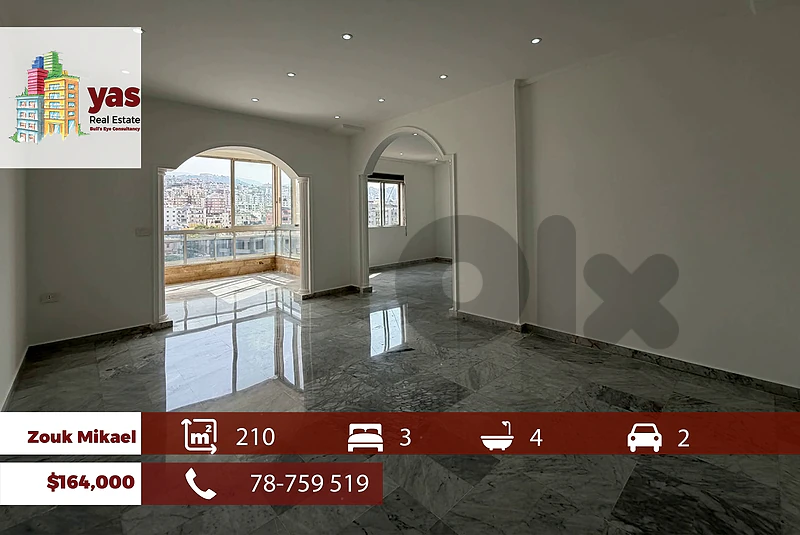 Zouk Mikael 210m2 | Renovated Flat | Panoramic Mountian VIew | EH