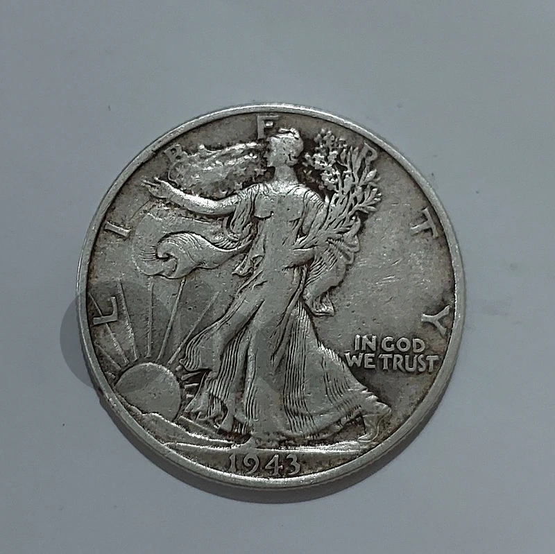 USA Silver Half Dollar the Dancing Liberty year 1943