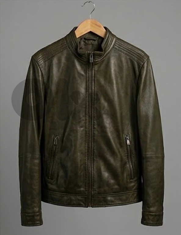 Versace Collection leather jacket