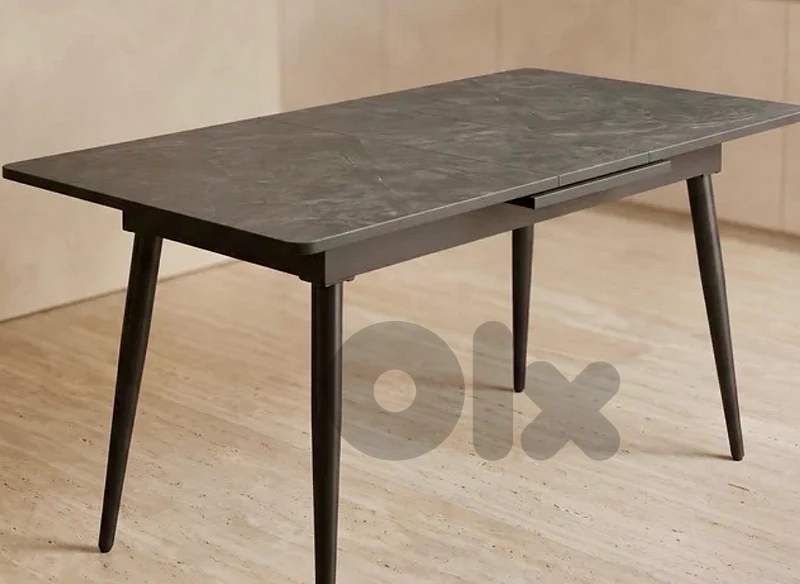 طاولة Extendable Dining Table, 120x80cm to 155x80cm