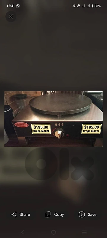Crepe station and Pizza Oven