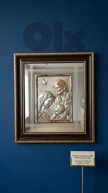 Holy Family Mirrored Plaque (50x60cm)