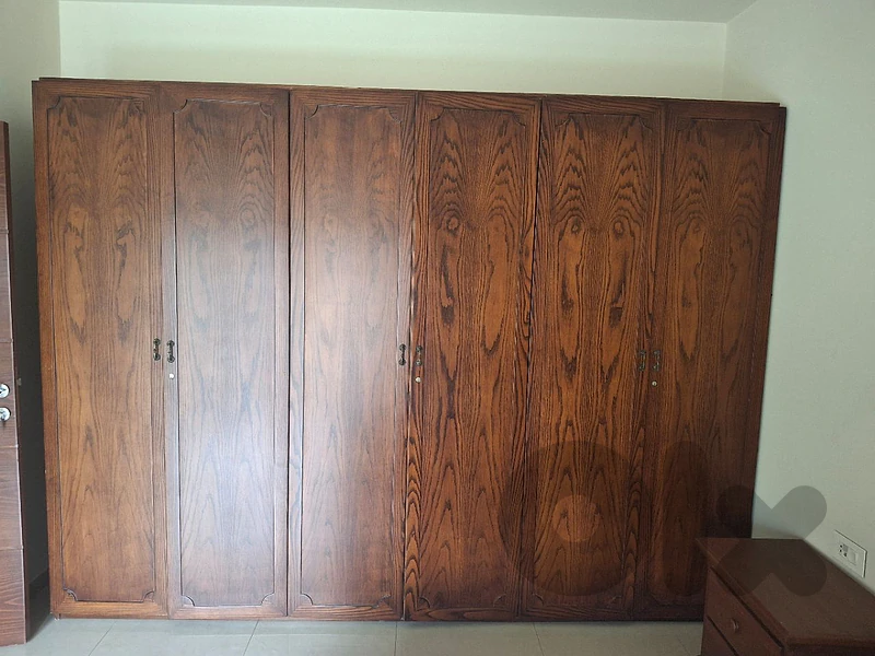 Large 6-Door Wooden Wardrobe (3m Wide) – Good Condition