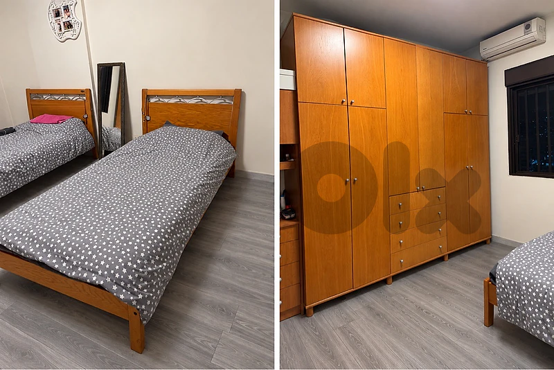 Bedroom Furniture Set for Sale – 3 Beds + Large Wardrobe