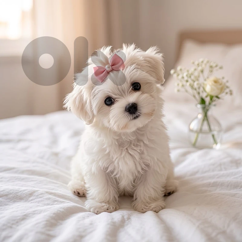 Small Bichon Maltese pure puppy available