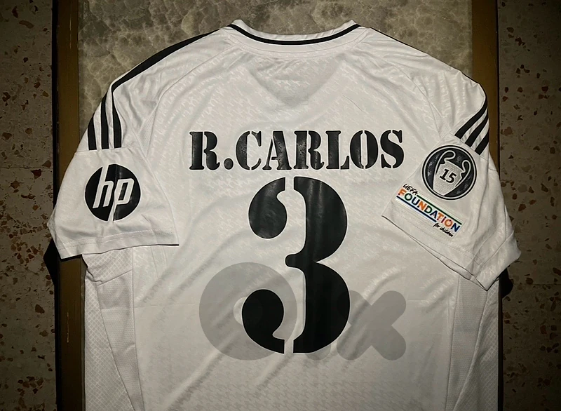 Real Madrid home kit roberto carlos limited edition jersey