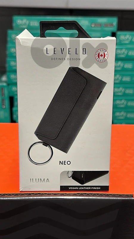 Levelo Neo iluma leather case black