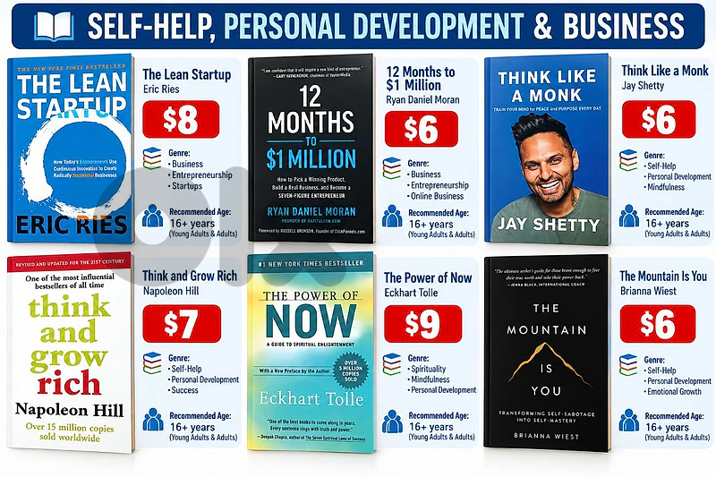 various famous best seller books