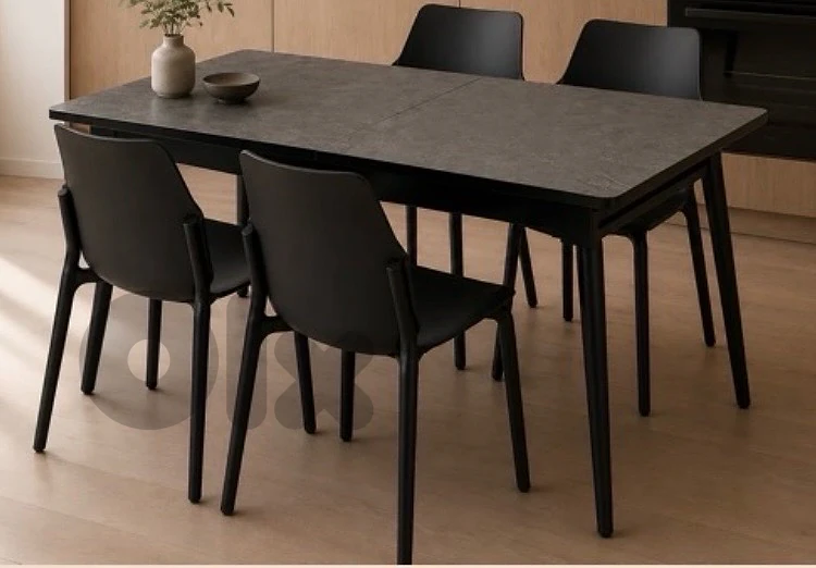 طاولة Extendable Dining Table, 120x80cm to 155x80cm