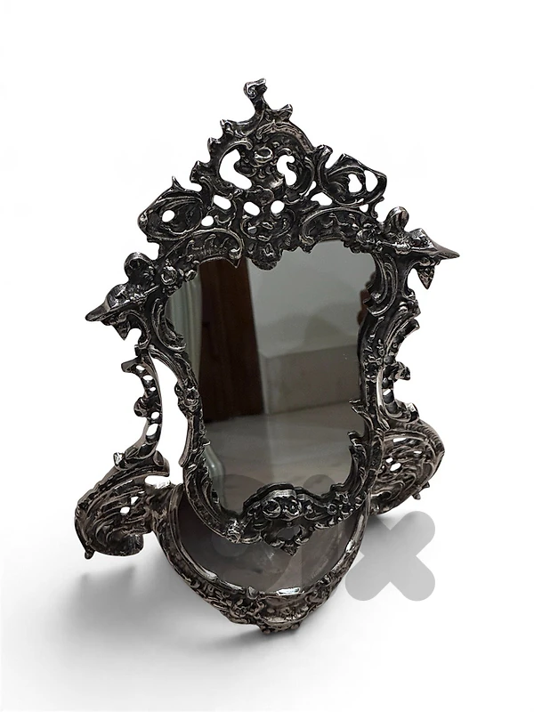 SILVER PLATED BIG MIRROR (VINTAGE) - TOPKAPI