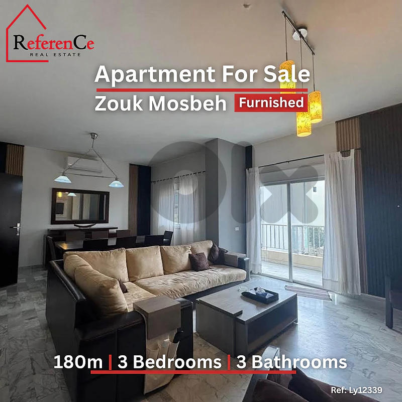 Furnished apartment in Zouk Mosbeh شقة مفروشة  في زوق مصبح