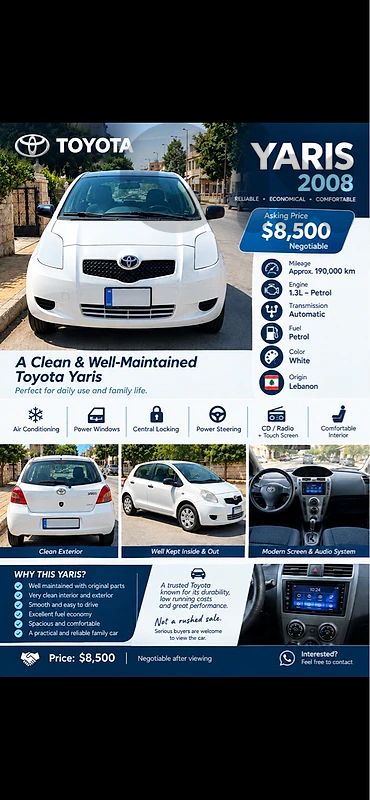 Toyota Yaris 2008 2008