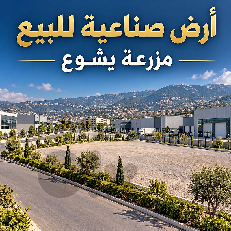ارض صناعية للبيع مزرعة يشوع industrial land for sale Mazraat Yachouh