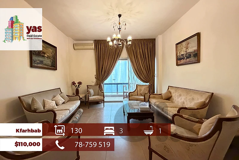 Kfarhbab 130m2 | Well Maintained | Standard | Calm Area | EH/IV