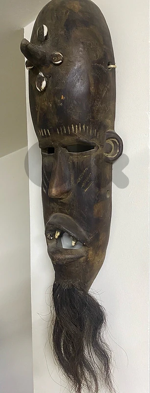 antique african Kran tribal mask