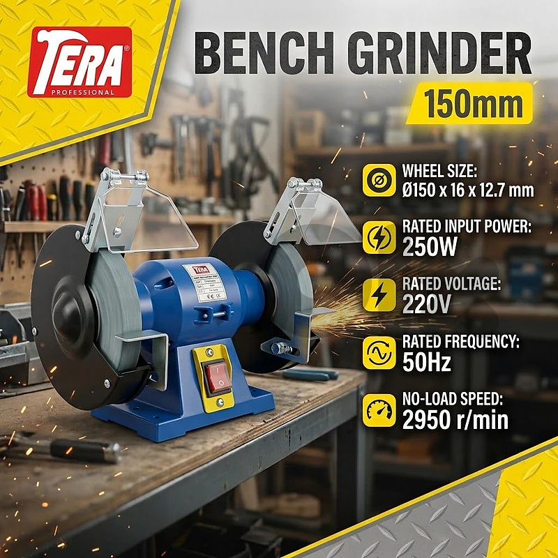 bench grinder 150mm 250watt جلخ ثابت