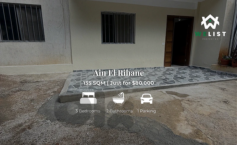 Apartment for sale in Ain El Rihane شقة للبيع في منطقة عين الريحاني